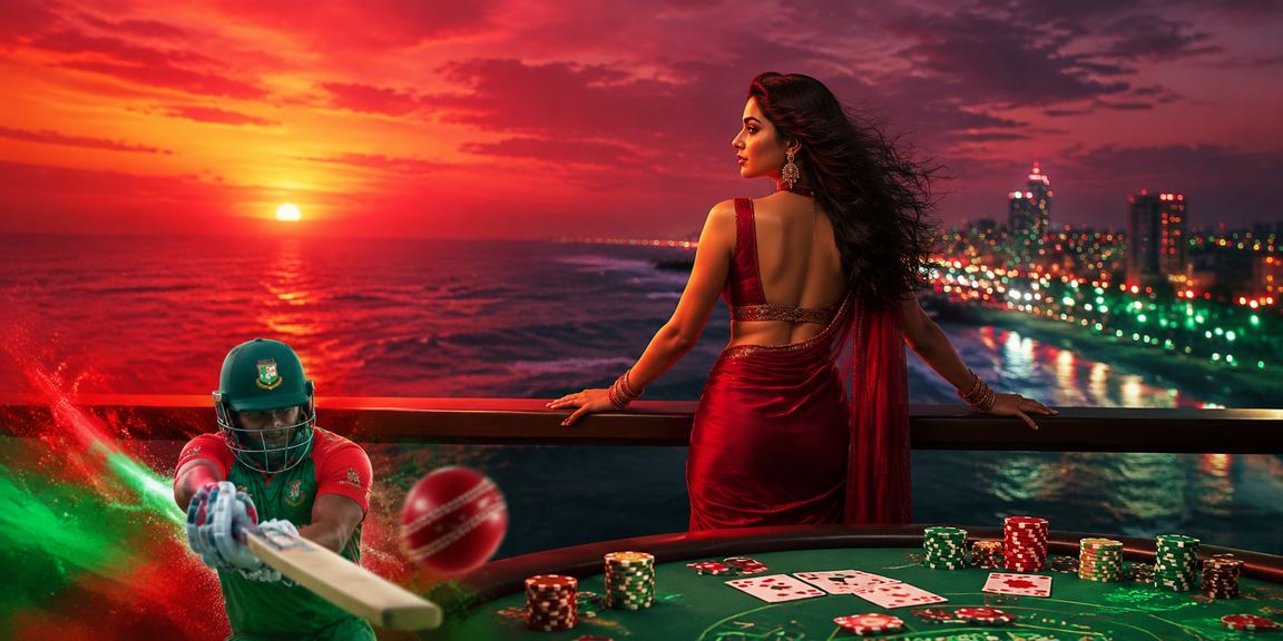 সেন্ট মার্টিনে লাল-সবুজ রঙে ক্রিকেট বেটিং